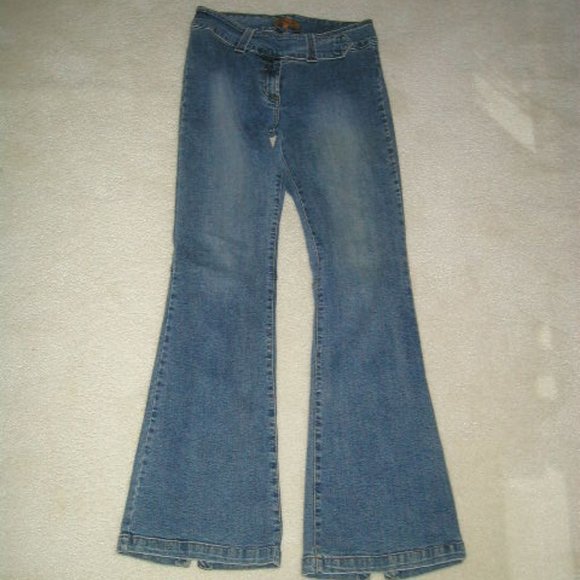 AB 2502 Arden B (Size 10 Long) Distress Spandex   Denim (Palazzo Leg) - Picture 3 of 16